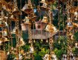 Photo iron chandelier