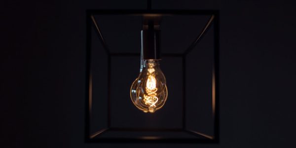 Photo antique black lantern pendant
